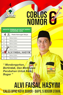 Alvi Faisal Hasyim Merupakan Calon Anggota DPRD Kota Bogor Dapil 5 Bogor Utara 