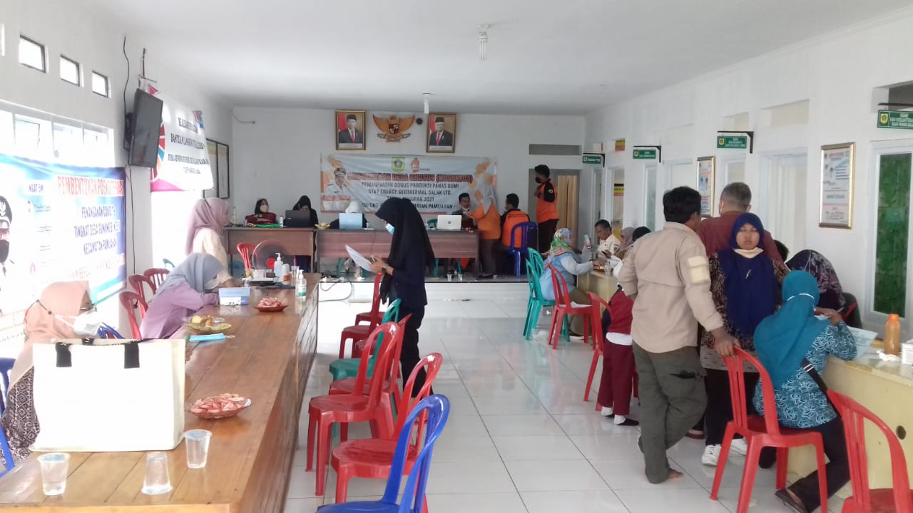 Dukung Upaya Pemerintah Perangi Covid 19, Pemdes Gunung Bunder 1 Gencarkan Vaksinasi