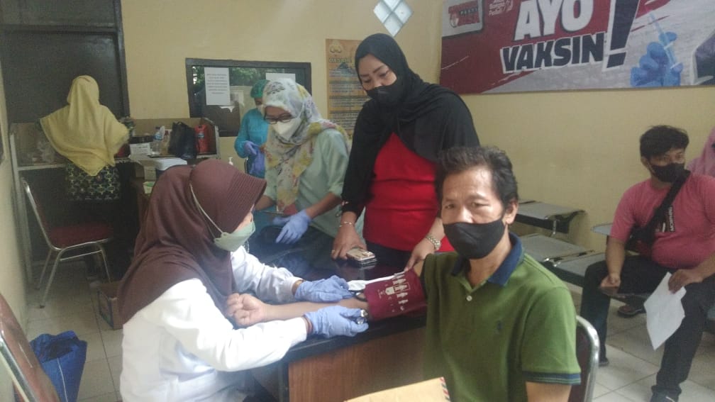 Akselerasi Vaksinasi Covid19 di Gelar di Mako Polsek Cibinong, Upaya Wujudkan Kekebalan Tubuh di Tengah Masyarakat
