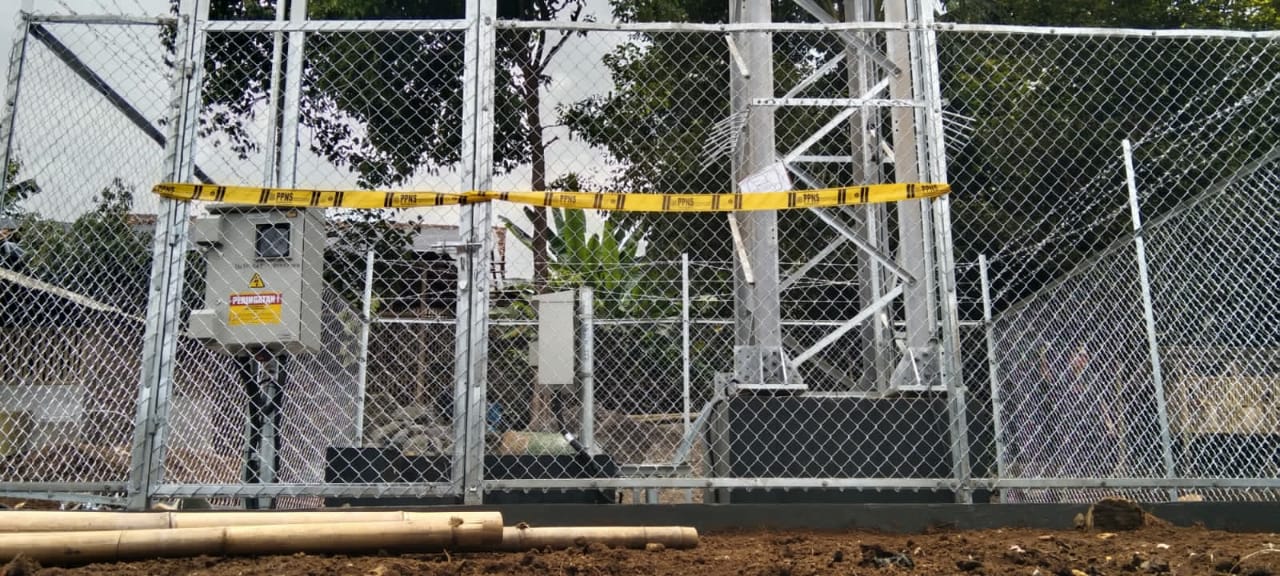 Proyek Tower Protelindo di Segel Satpol PP, diduga Belum Kantongi IMB