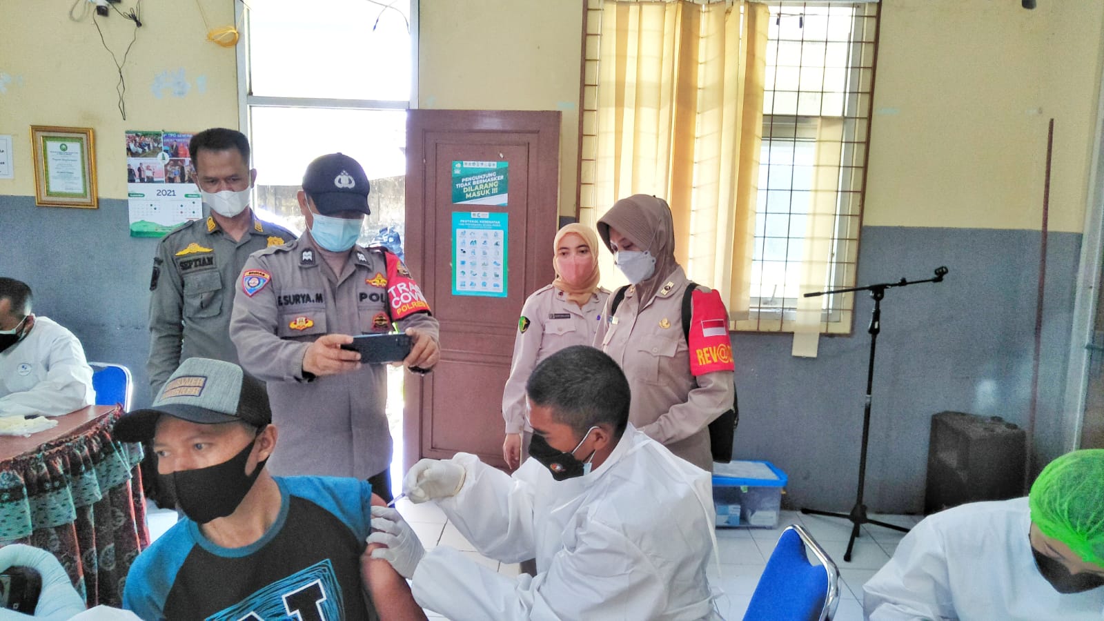 Polres Bogor Gandeng Kecamatan Dramaga Fasilitasi Vaksinasi Massal