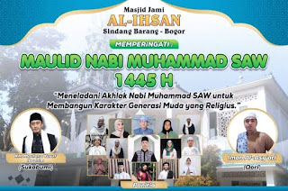 Remaja Masjid Sukseskan Peringatan Maulid Nabi Besar Muhammad SAW di Masjid Al - Ihsan Pasireurih