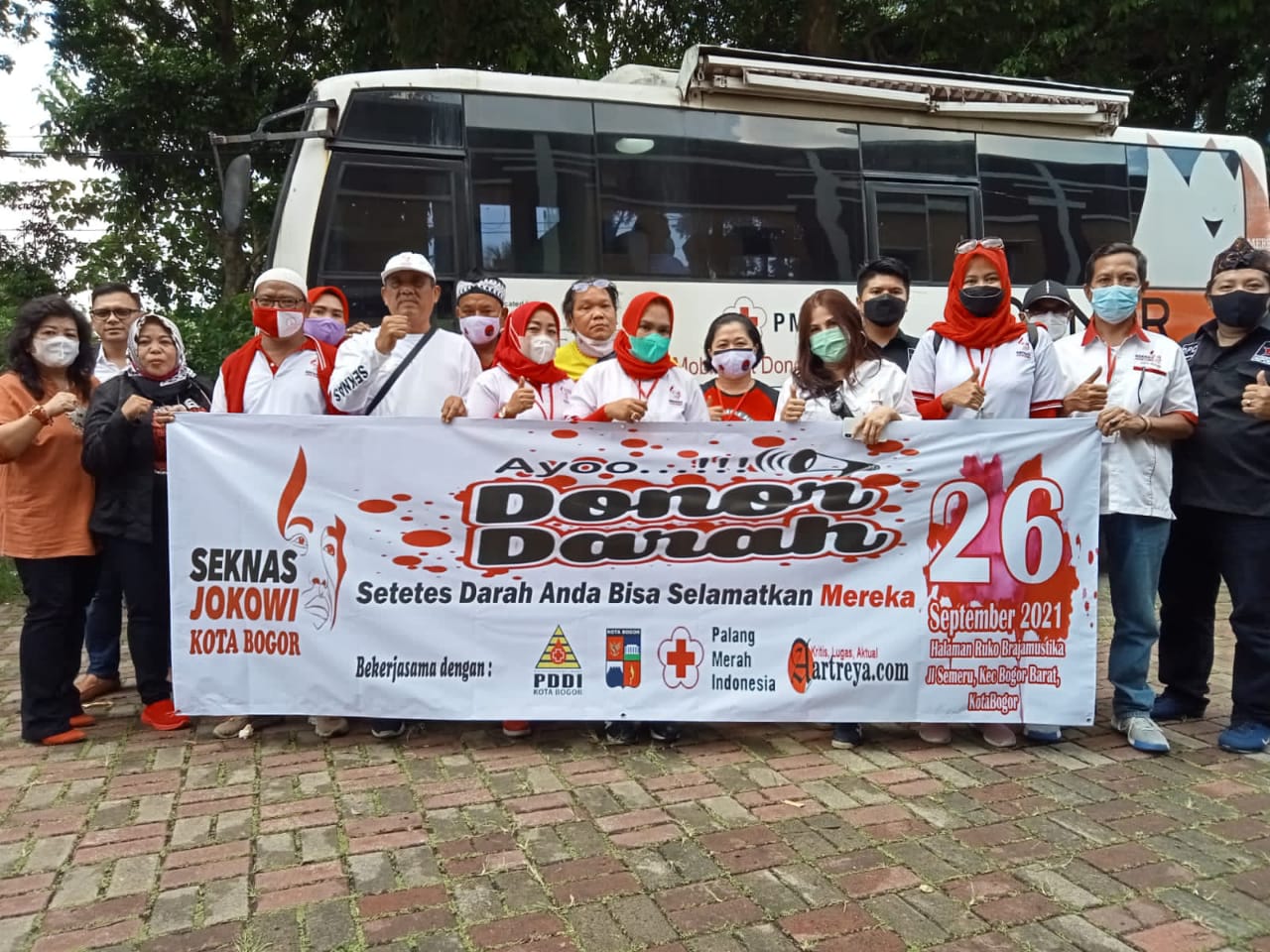 Peduli Kemanusiaan Seknas, Repdem, KSB, Wibera, Adakan Donor Darah