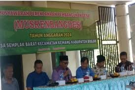 Abdul Rahman Kades Semplak Barat Pimpin Rapat Musrenbangdes 