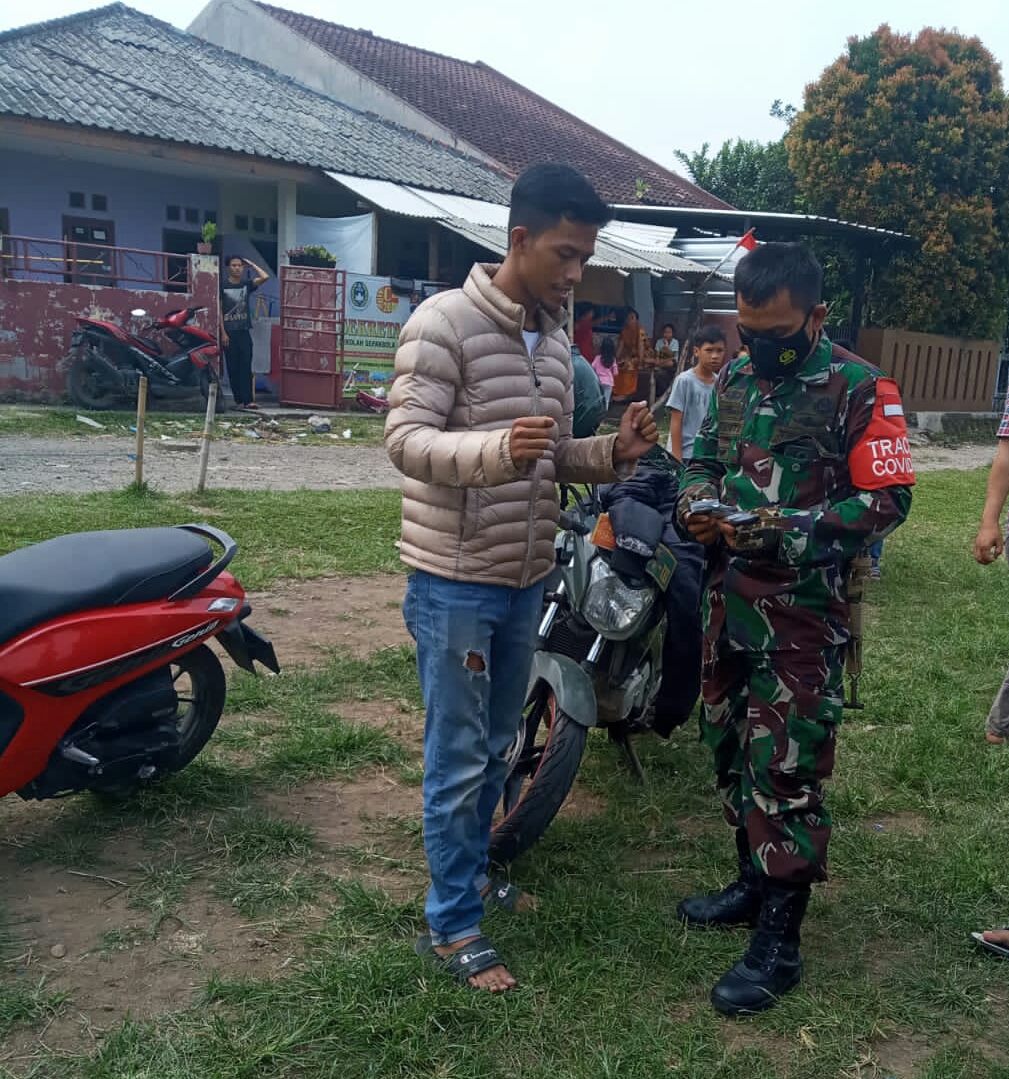 Babinsa Koramil 0621-13/Ciomas Berhasil Tangkap Pembawa Narkoba