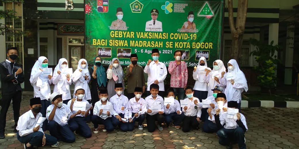 Gebyar Vaksinasi COVID-19 Bagi Siswa Madrasah dan MAN se-Kota Bogor