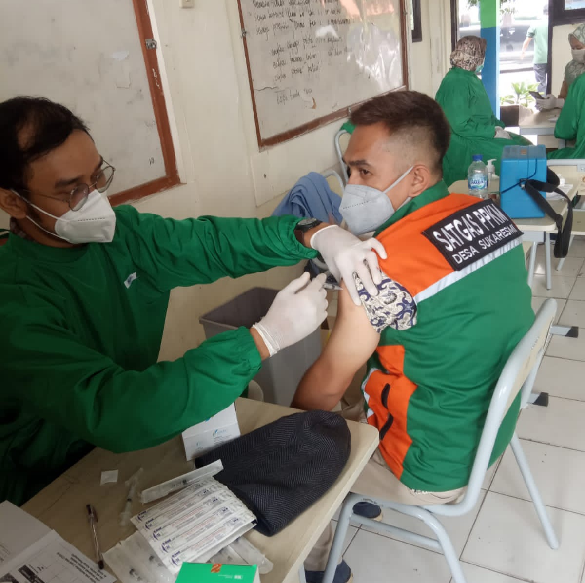 Giat Vaksinasi Covid-19 Kepada 219 Warga Desa Sukaresmi