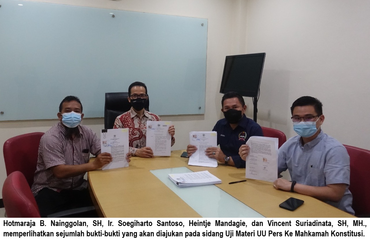 Pekan Depan Uji Materi UU Pers Segera Didaftarkan ke MK