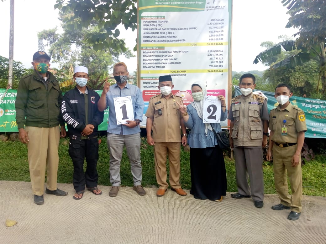 Penetapan Nomor Urut Calon Ketua RT 001/01 Desa Citeko