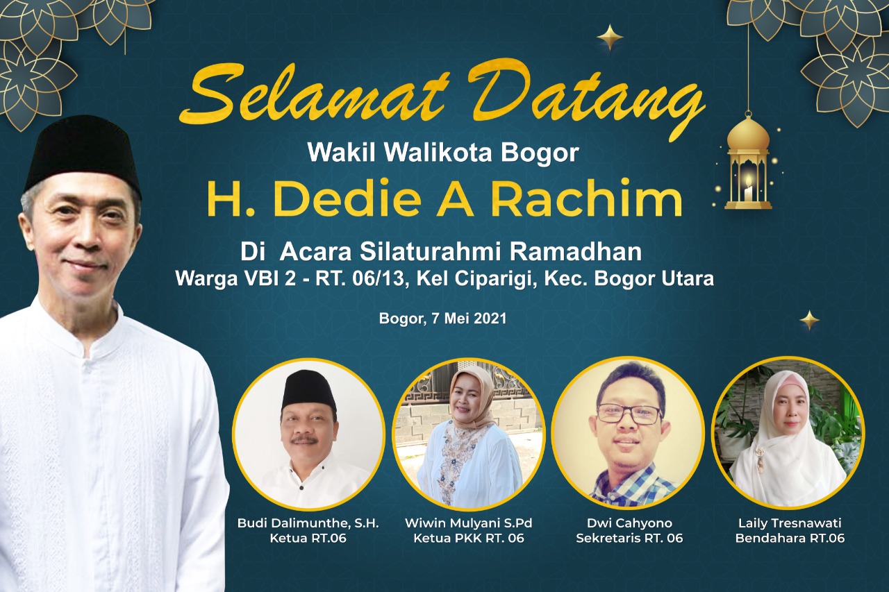Wakil Wali Kota Bogor dan Camat Bogor Utara Silaturahmi Ramadhan 