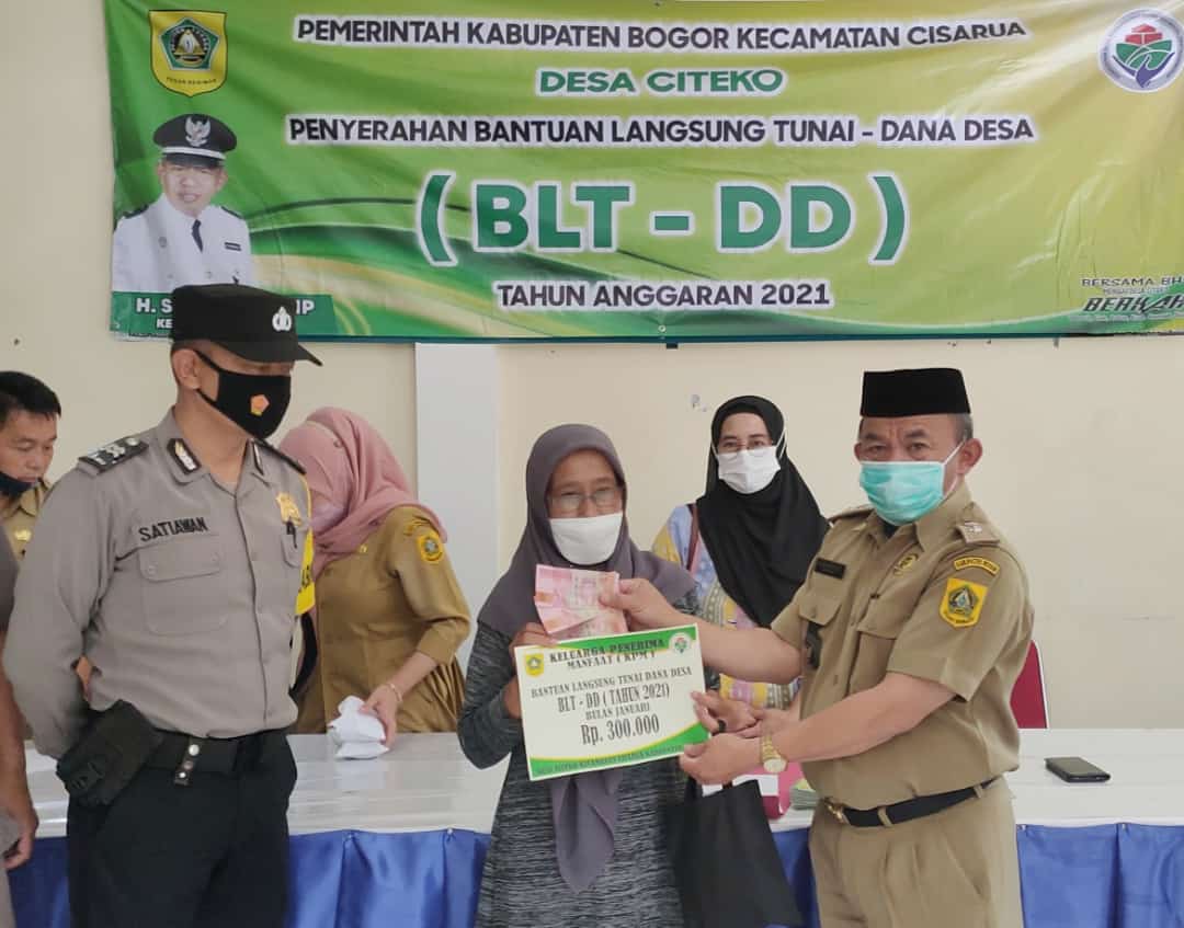 Pemerintah Desa Citeko Realisasikan BLT-DD Tahun 2021