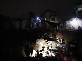 Intensitas Hujan Cukup Tinggi, Mengakibatkan Terjadi Tanah Longsor di Jl. Pahlawan 