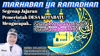 Ratna Wulansari Kades Kota Batu dan Seluruh Staf Mengucapkan, 