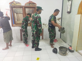 Danramil 2120/Ciomas Hadiri Acara Karya Bakti TNI Pengabdian Untuk Negeri