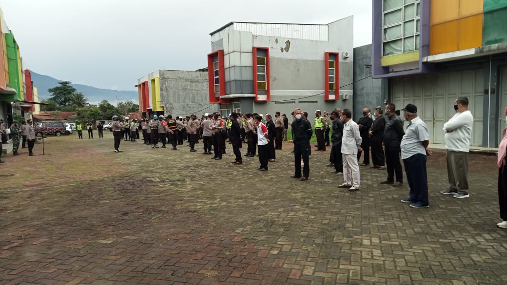 Upaya Pencegahan dan Pengendalian Virus Covid-19, Tiga Pilar Gelar Apel