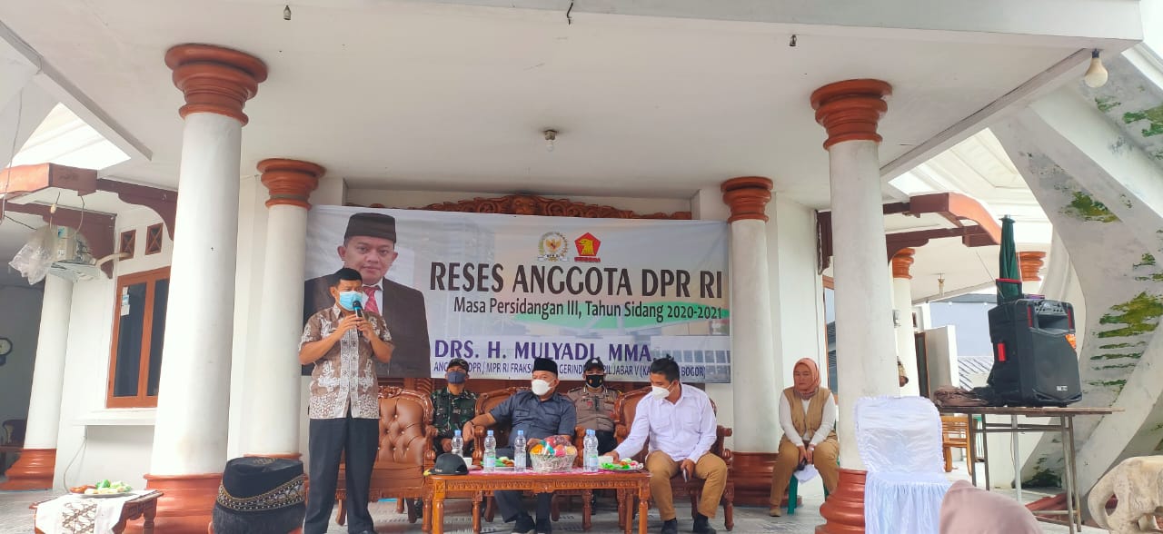 Drs. H. Mulyadi, MMA., anggota DPR-RI Fraksi Partai Gerindra Adakan Reses