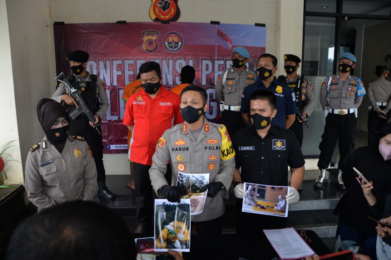 Polres Bogor Tangkap Pelaku Pembuang Limbah Covid-19