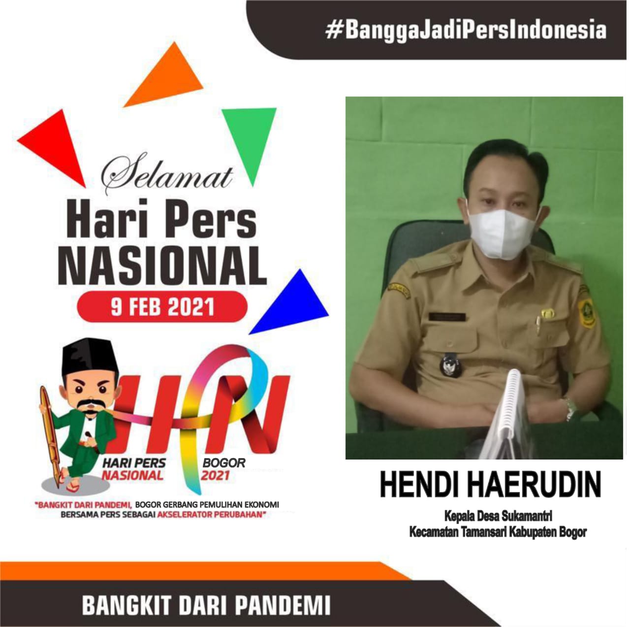 Hendi Haerudin Kades Sukamantri Mengucapkan Selamat Hari Pers Nasional ke- 75