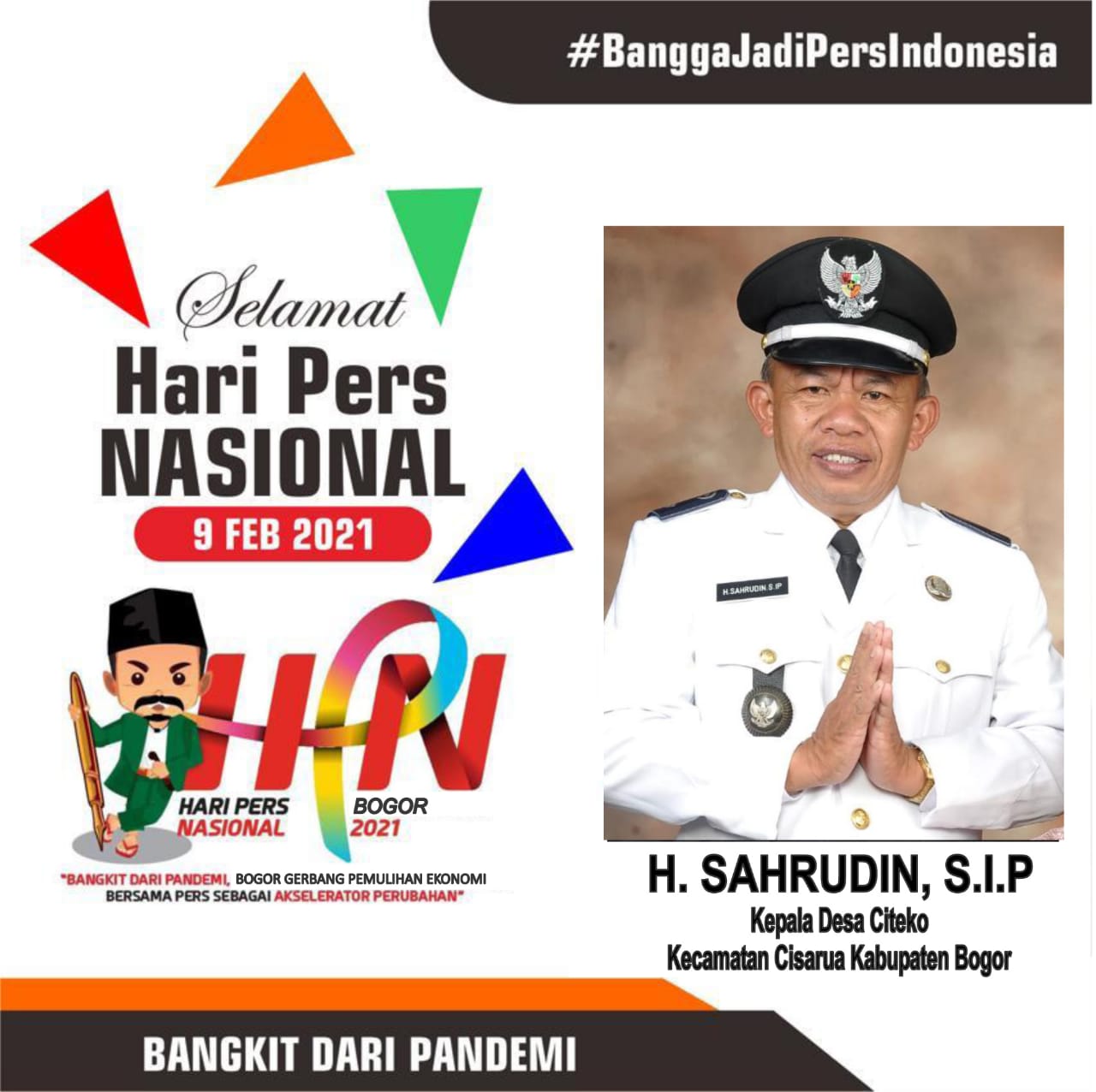 H. Sahrudin, S.IP., Kades Citeko: Selamat Hari Pers Nasional ke- 75