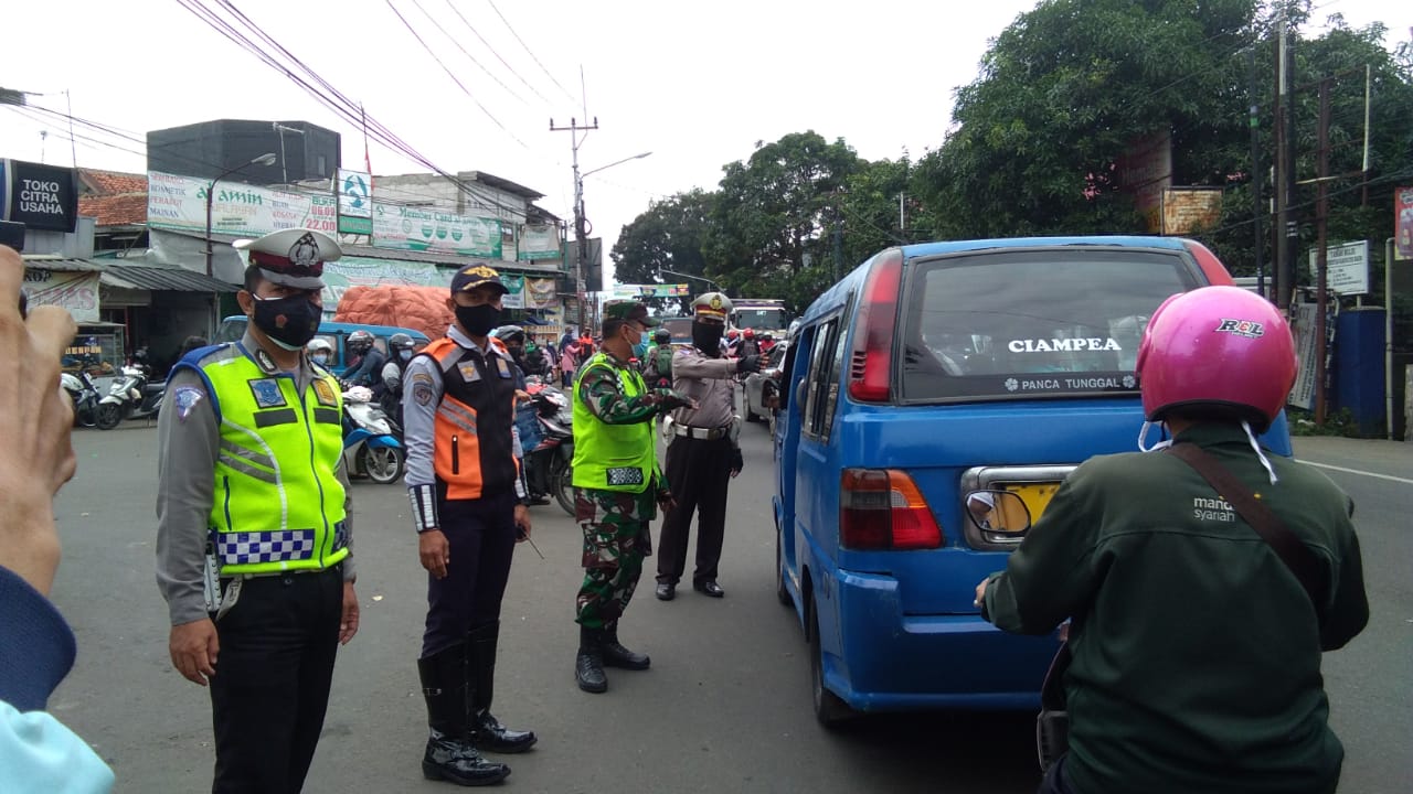 Ops Yustisi dan Sosialisasi PPKM Terus digelar Polsek Dramaga
