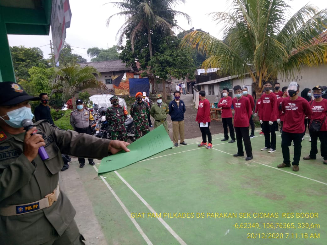 Kapolsek Ciomas Perintahkan Anggotanya Untuk Kawal dan Amankan Jalannya Pilkades