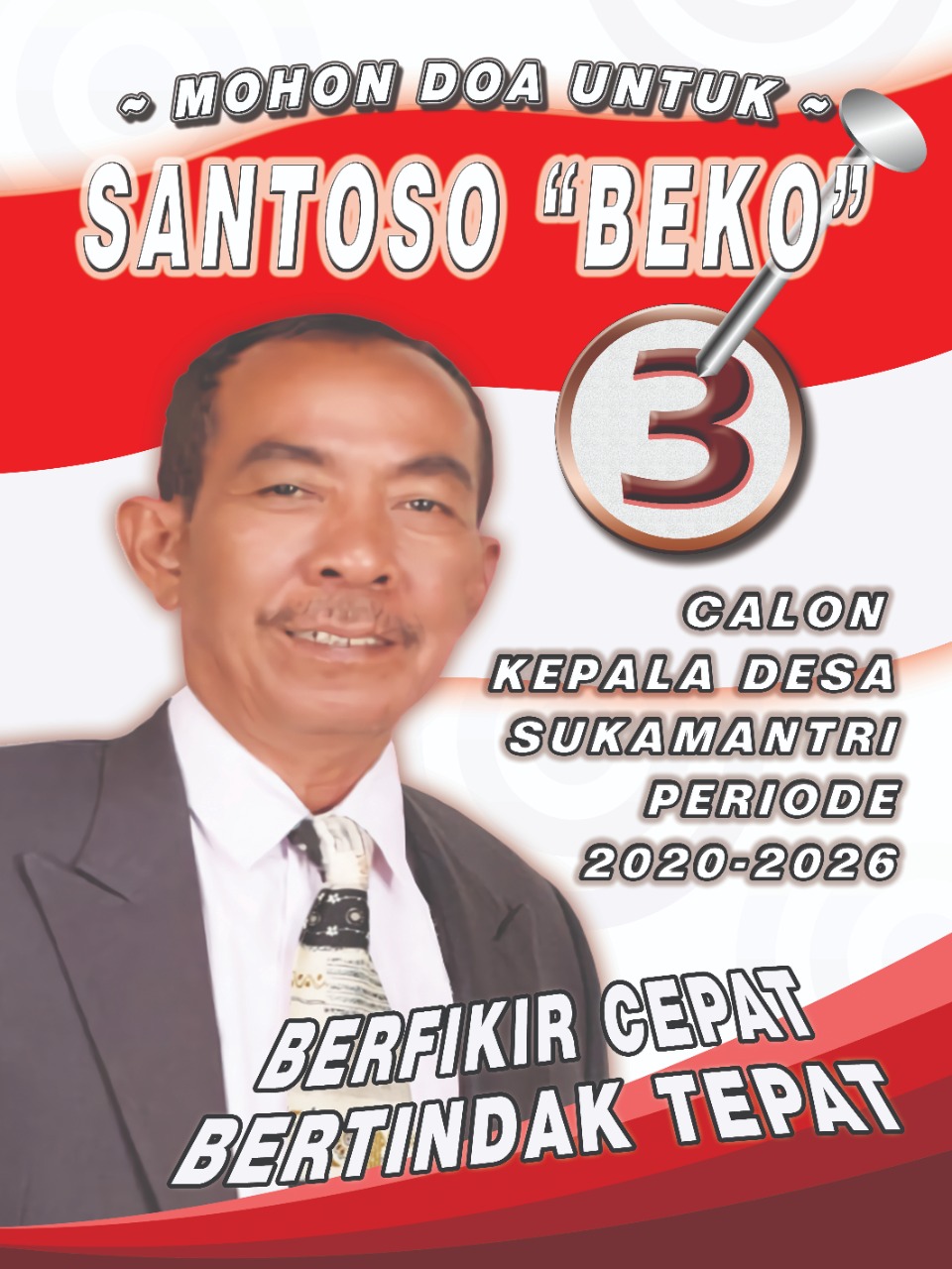 Santoso No. Urut 3, 