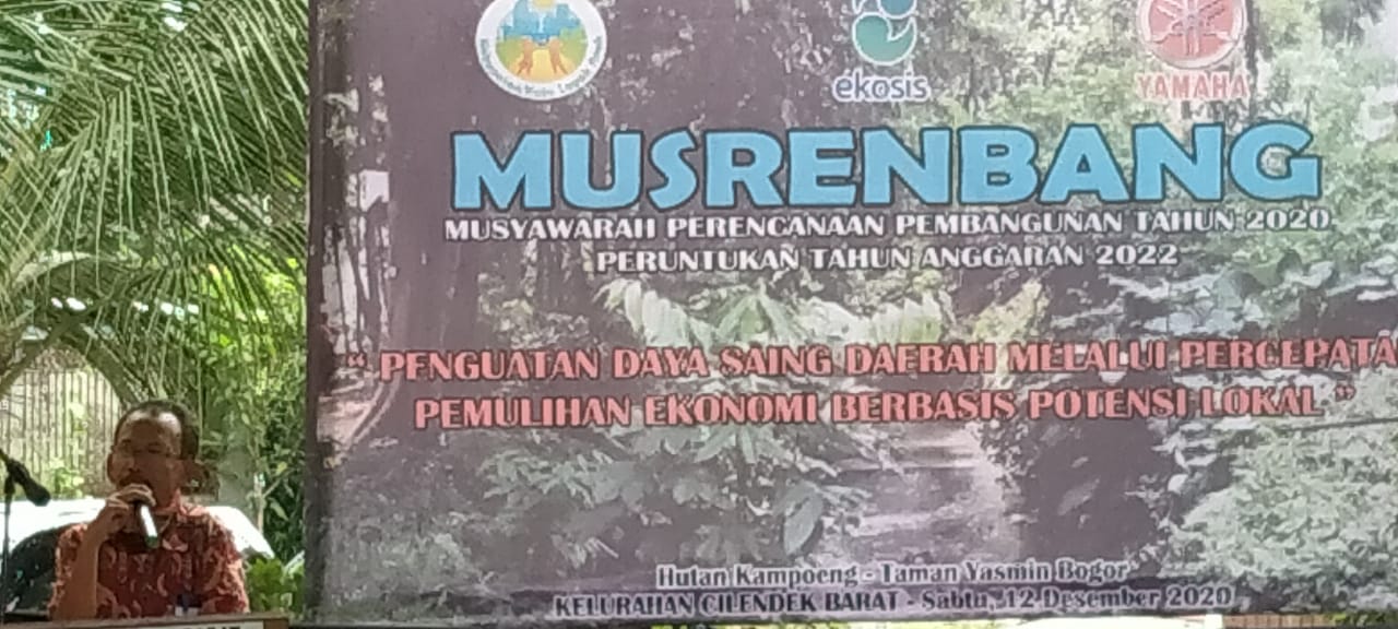 Hoetan Kampoeng Rw. 14 Yasmin Sektor 1 Cilendek Barat, digunakan Acara Musrembang Akhir Tahun 2020