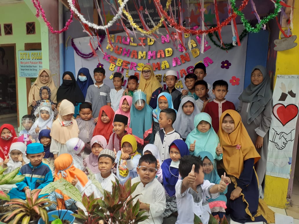 Paud Nurul Ilmi: Peringatan Maulid Nabi Muhammad SAW 1.442 H dan Santunan Anak Yatim