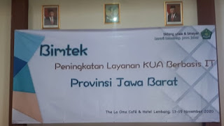 Bimtek Peningkatan Layanan KUA Berbasis IT Provinsi Jawa Barat