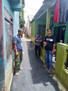 Pengaspalan Jaling, Ketua Rt dan Rw Lakukan Monitoring Agar Berjalan Sesuai Target