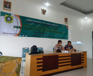 Uji Tulis Calon Kepala Desa Wilayah Kecamatan Ciomas Mendapat Pengawalan Dari Aparat