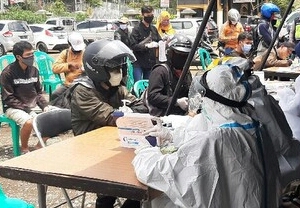 Satgas Penanganan Covid-19 Gelar Rapid Test Dikawasan Puncak Bogor
