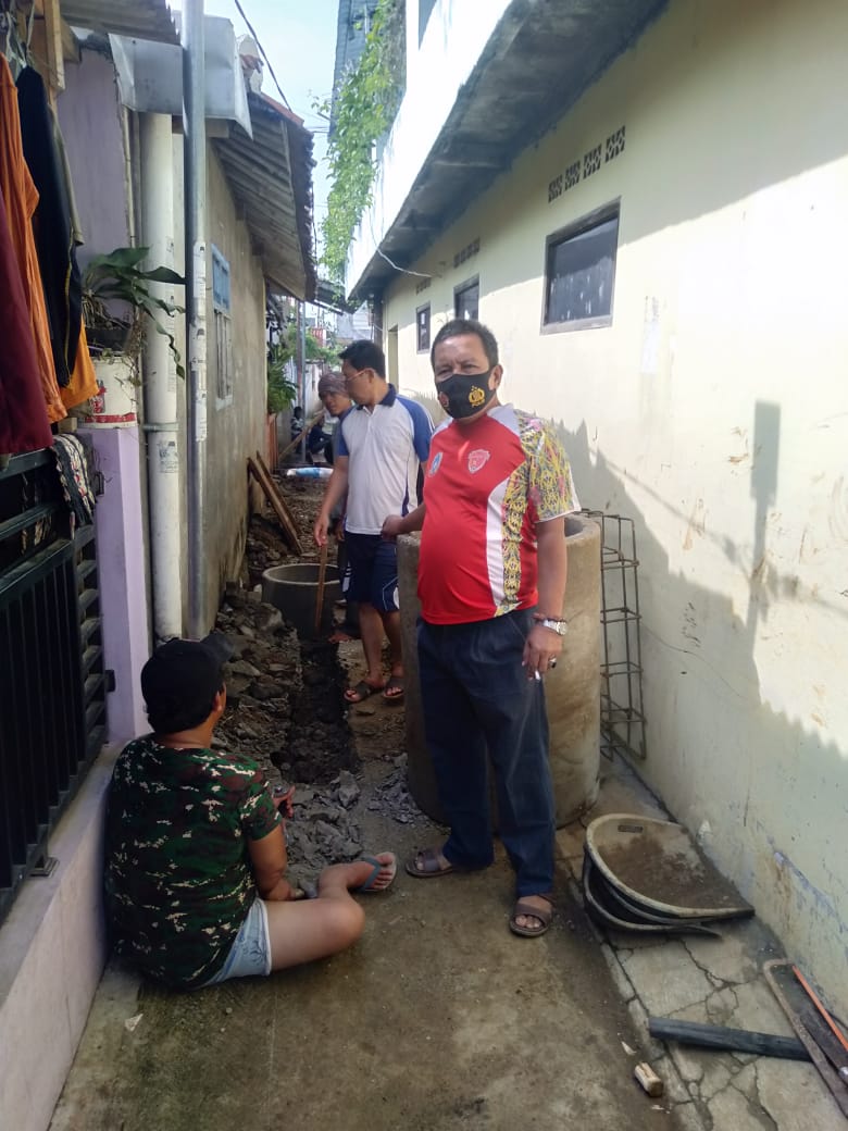 Jamaludin Ketua Rw 06, Monitoring Pengerjaan Resapan Air