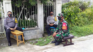 Babinsa Dan Bhabinkamtibmas Desa Kota Batu, Aktif Lakukan Pengamanan